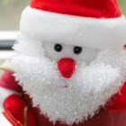 Mrs. Claus, kerstelfen, rendieren en Rudolf