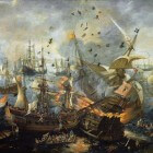 Schilderij Slag bij Gibraltar