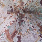 Eeuwenoude frescos in de Elmelunde kerk op Møn (Denemarken)