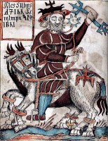 Odin op Sleipnir / Bron: Publiek domein, Wikimedia Commons (PD)