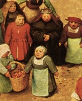 Sommigen zijn lief en zorgzaam (trouwpartij) / Bron: Pieter Brueghel the Elder (1526 15301569), Wikimedia Commons (Publiek domein)