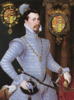 Robert Dudley, de graaf van Leicester; Elizabeths vertrouweling  / Bron: Steven van der Meulen (fl. 15431568), Wikimedia Commons (Publiek domein)