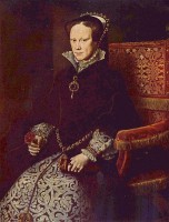 Mary I Tudor ook wel Bloody Mary / Bron: Antonis Mor, Wikimedia Commons (Publiek domein)