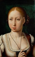 Koningin Johanna van Castilië en Aragón, bijgenaamd de Waanzinnige / Bron: Juan de Flandes, Wikimedia Commons (Publiek domein)
