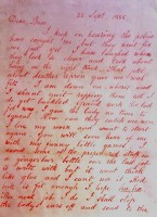 <I>De 'Dear Boss'-brief, pagina 1</I> / Bron: Jack the Ripper, Wikimedia Commons (Publiek domein)