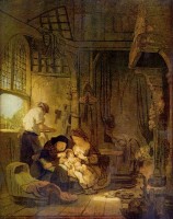 De Heilige Familie / Bron: Rembrandt, Wikimedia Commons (Publiek domein)