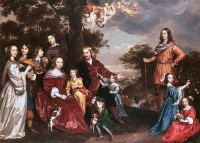 Portret van Willem van Kerckhoven en zijn gezin / Bron: Johannes Mijtens (circa 16141670), Wikimedia Commons (Publiek domein)