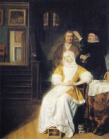 De bleekzuchtige dame, Samuel van Hoogstraten, circa 1660-1670) / Bron: Samuel Dirksz van Hoogstraten, Wikimedia Commons (Publiek domein)
