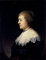 Portret van Amalia van Solms (1634) / Bron: Rembrandt, Wikimedia Commons (Publiek domein)