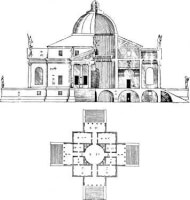 Ontwerp Villa Rotonda / Bron: Andrea Palladio (1508-1580), Wikimedia Commons (Publiek domein)