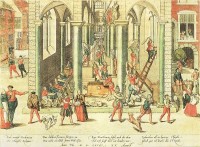  De beeldenstorm in Antwerpen / Bron: Frans Hogenberg (before 1540–1590), Wikimedia Commons (Publiek domein)