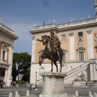 Rome: het ruiterstandbeeld van Marcus Aurelius
