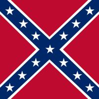 Vlag zuidelijke staten VS / Bron: Zscout370, edited by Phroziac, Wikimedia Commons (Publiek domein)