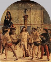 Signorelli, Geseling van Christus (1480) / Bron: Luca Signorelli, Wikimedia Commons (Publiek domein)