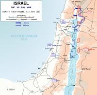 Verovering van de Golanhoogvlakte 9-10 juni 1967 / Bron: Honza Havlíek, Wikimedia Commons (Publiek domein)