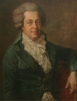 Mozart 1790 - Portret: Edlinger / Bron: Johann Georg Edlinger, Wikimedia Commons (Publiek domein)