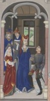 De huwelijksvoltrekking tussen Ada, gravin van Holland en Lodewijk II, graaf van Loon / Bron: Johannes de beka, Wikimedia Commons (Publiek domein)