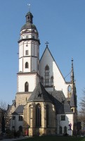 De Thomaskirche in Leipzig / Bron: Dirk Goldhahn, Wikimedia Commons (CC BY-SA-3.0)