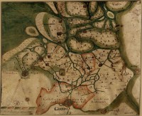 Kaart van Zeeland omstreeks 1274 / Bron: V Tuyne, Wikimedia Commons (Publiek domein)