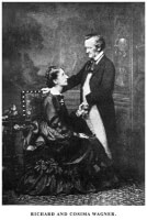 Richard met zijn tweede vrouw Cosima / Bron: Fritz Luckhardt, Wikimedia Commons (Publiek domein)