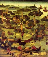 Een schilderij van de Sint-Elizabethsvloed / Bron: Master of the St. Elizabeth Panels (fl. circa 1490-1495), Wikimedia Commons (Publiek domein)