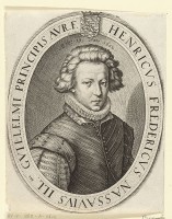 Frederik Hendrik op negentienjarige leeftijd / Bron: Jacob Matham, Wikimedia Commons (Publiek domein)