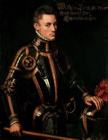 Koning van Spanje & Landheer der Nederlanden; Filips II / Bron: Antonis Mor, Wikimedia Commons (Publiek domein)