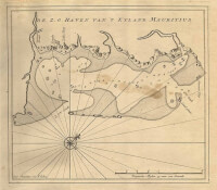 Een kaart van de zuidoostelijke haven van Mauritius / Bron: Publiek domein, Wikimedia Commons (PD)