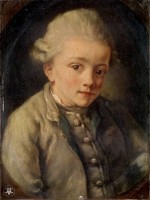 Mozart rond het jaar 1764, geschilderd door Jean-Baptiste Greuze (1725-1805) / Bron: Jean-Baptiste Greuze, Wikimedia Commons (Publiek domein)