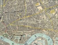 <I>Een kaart uit 1882 van Whitechapel</I> / Bron: Reynolds, Wikimedia Commons (Publiek domein)