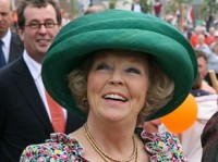De Koningin in Zoutkamp 2007 / Bron: Persbureu Ameland