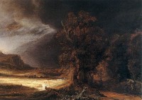 Landschap met de barmhartige Samaritaan / Bron: Rembrandt, Wikimedia Commons (Publiek domein)