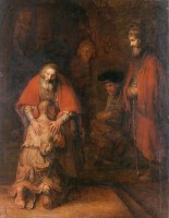 De terugkeer van de verloren zoon / Bron: Rembrandt, Wikimedia Commons (Publiek domein)