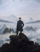 Der Wanderer über dem Nebelmeer / Bron: Caspar David Friedrich, Wikimedia Commons (Publiek domein)