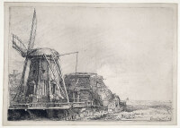 De molen / Bron: Rembrandt, Wikimedia Commons (Publiek domein)