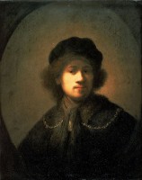 Zelfportret met gouden ketting, Jouderville? / Bron: Rembrandt, Wikimedia Commons (Publiek domein)