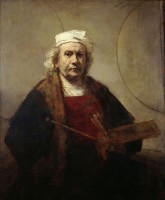 Zelfportret met twee cirkels (ca. 1665-1669) / Bron: Rembrandt, Wikimedia Commons (Publiek domein)