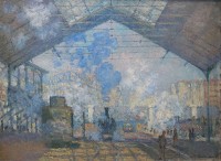 Claude Monet, Gare St. Lazare (1877) / Bron: Claude Monet, Wikimedia Commons (Publiek domein)