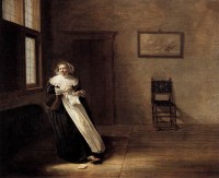 Vrouw die een brief verscheurt / Bron: Dirck Hals, Wikimedia Commons (Publiek domein)