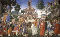 Genezing van de melaatse / Bron: Sandro Botticelli, Wikimedia Commons (Publiek domein)