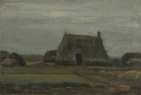 Van Gogh, Boerderij met turfhopen (1883)