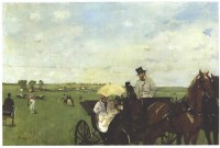 Koets bij het paardenrennen / Bron: Edgar Degas, Wikimedia Commons (Publiek domein)