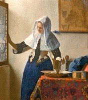Vermeer, Vrouw met waterkan (1662-1665) / Bron: Johannes Vermeer, Wikimedia Commons (CC BY-SA-2.5)