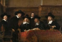 De Staalmeesters, Rembrandt (1662) / Bron: Rembrandt, Wikimedia Commons (Publiek domein)