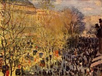 Boulevard des Capucines (1873) / Bron: Claude Monet, Wikimedia Commons (Publiek domein)
