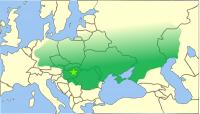  Het rijk van de Hunnen werd steeds groter / Bron: Ajvol, Wikimedia Commons (Publiek domein)
