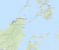 Fagajam/Mapun ligt ten noordoosten van Borneo / Bron: Wikimapia