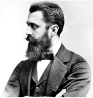 Theodor Herzl / Bron: Publiek domein, Wikimedia Commons (PD)