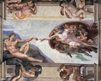 Schepping van Adam / Bron: Michelangelo, Wikimedia Commons (Publiek domein)