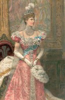 Rolmodel de prinses van Wales (de latere koningin Mary) 1902, tijdschriftillustratie / Bron: Onbekend, Wikimedia Commons (Publiek domein)